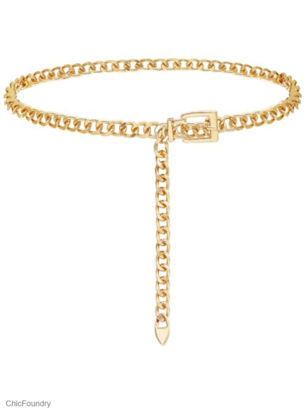 Adjustable Metal Waist Chain Belt Multilayer Chain Belts for Dress Punk